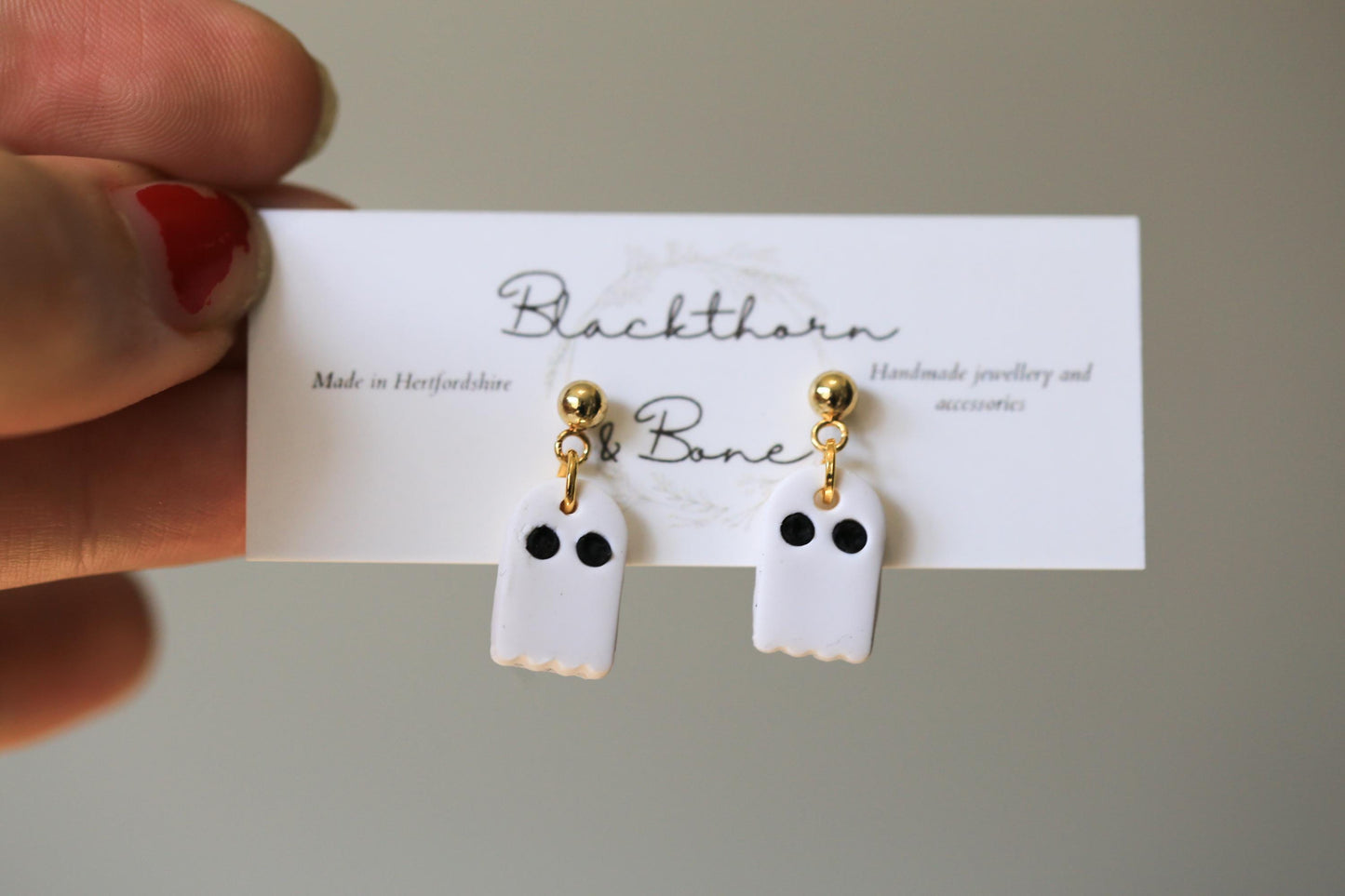Small Ghost Earrings