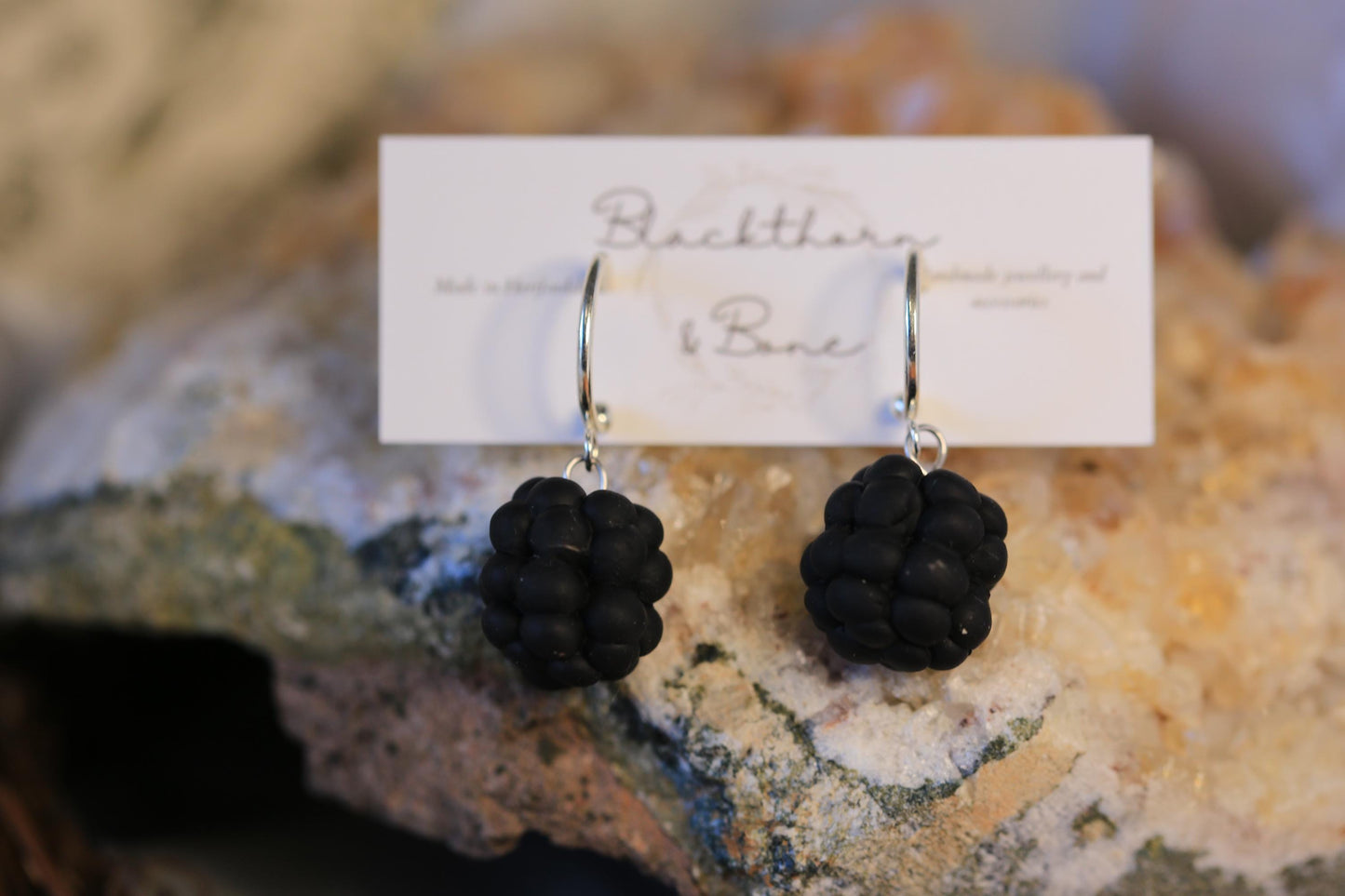 3D Blackberry Earrings