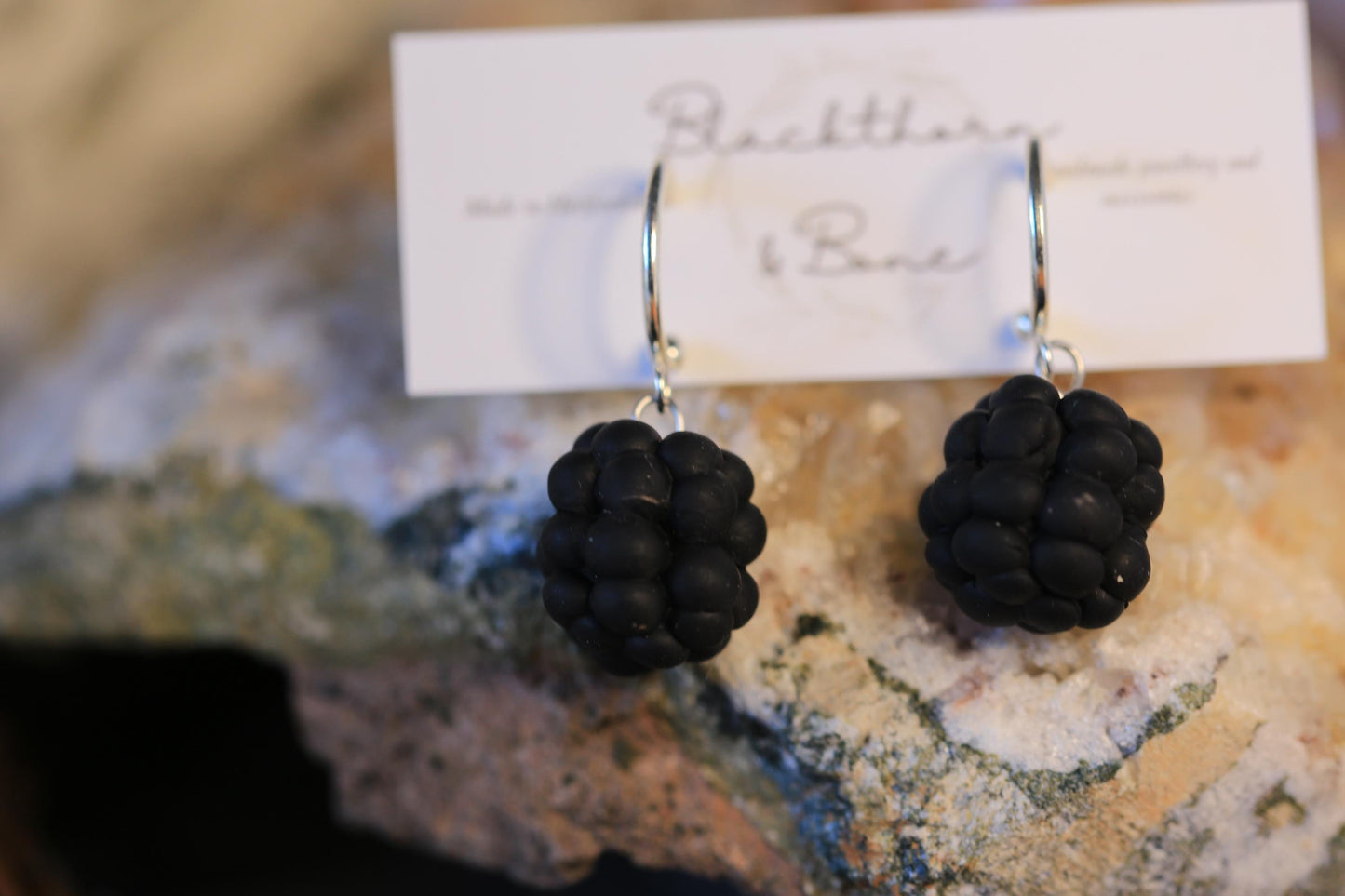 3D Blackberry Earrings