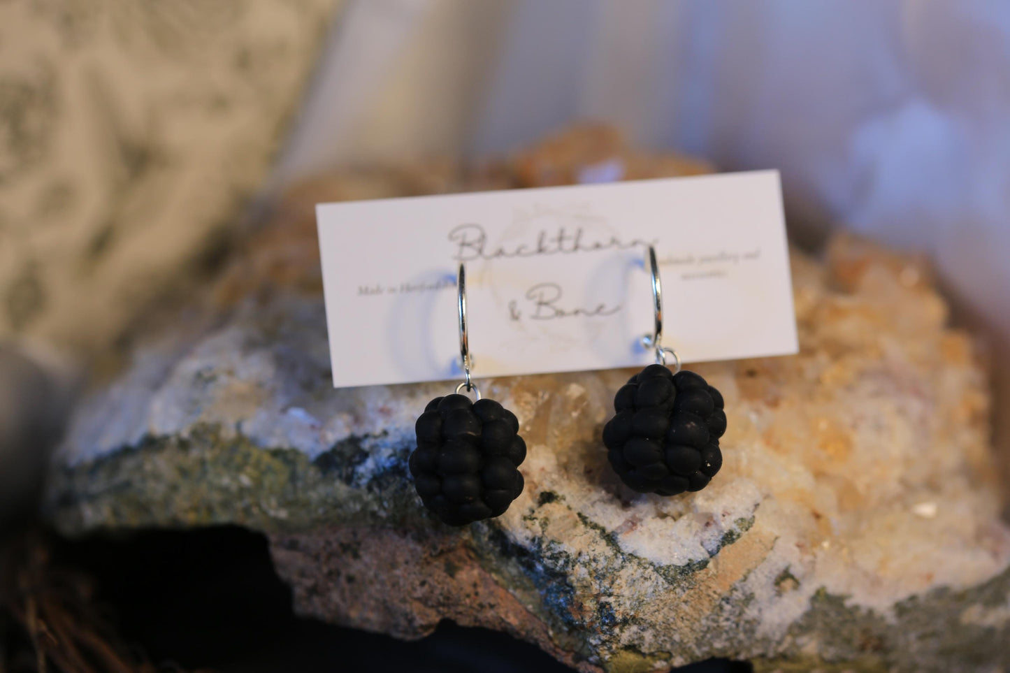 3D Blackberry Earrings