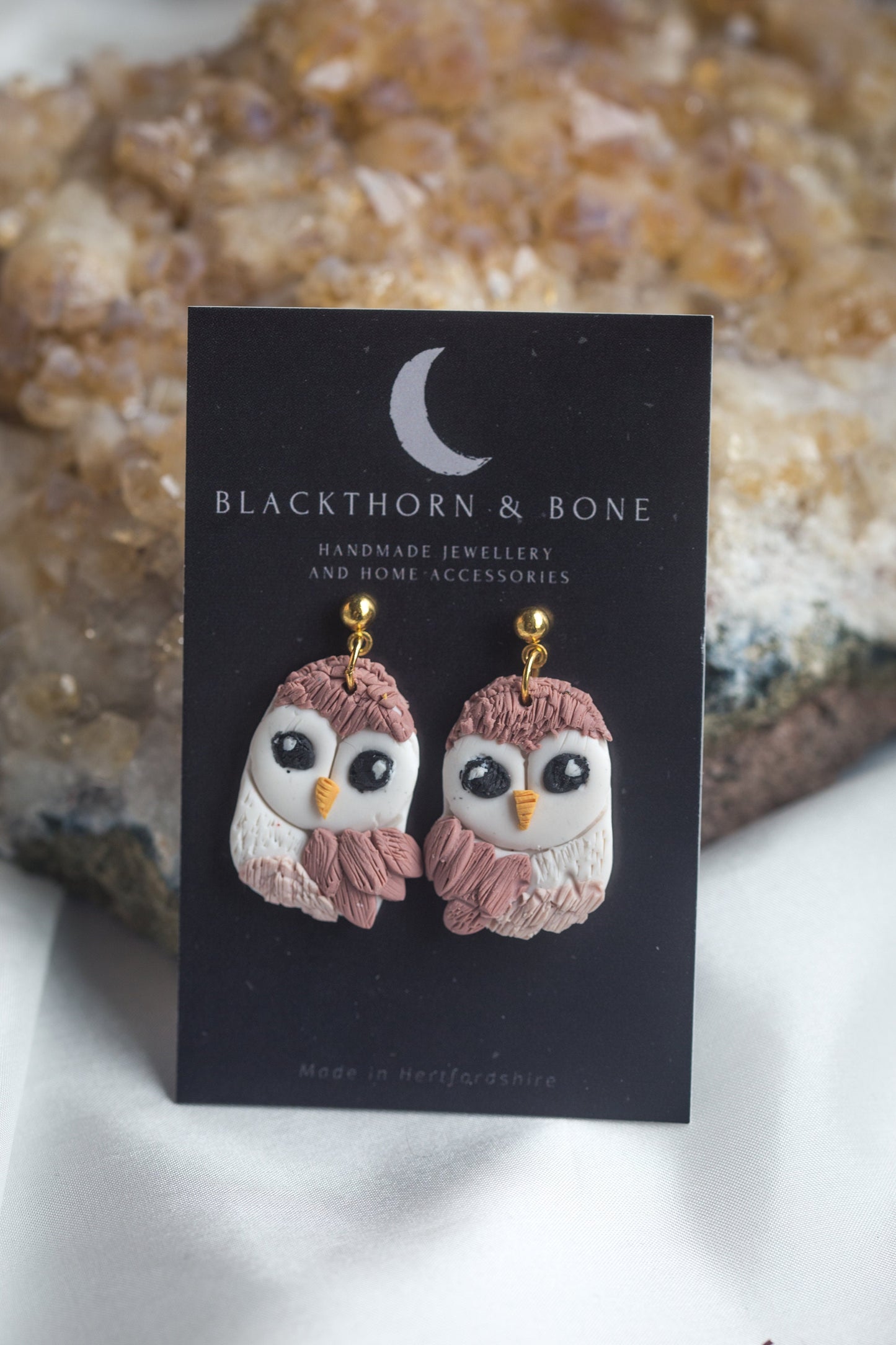 Barn Owl Earrings