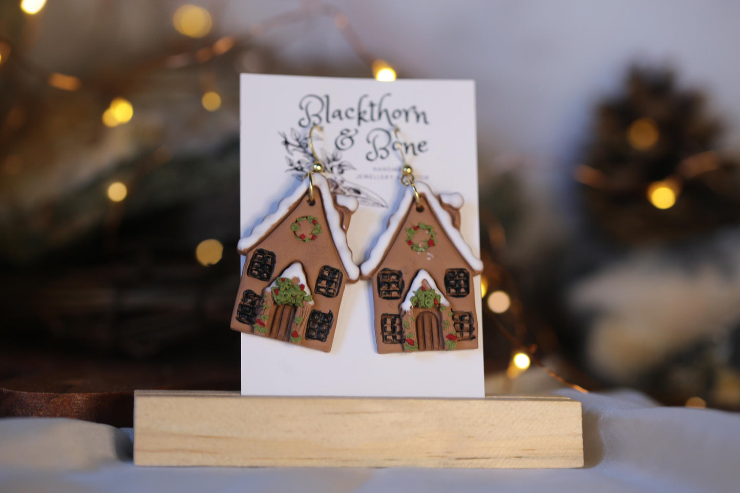 Gingerbread House Earrings