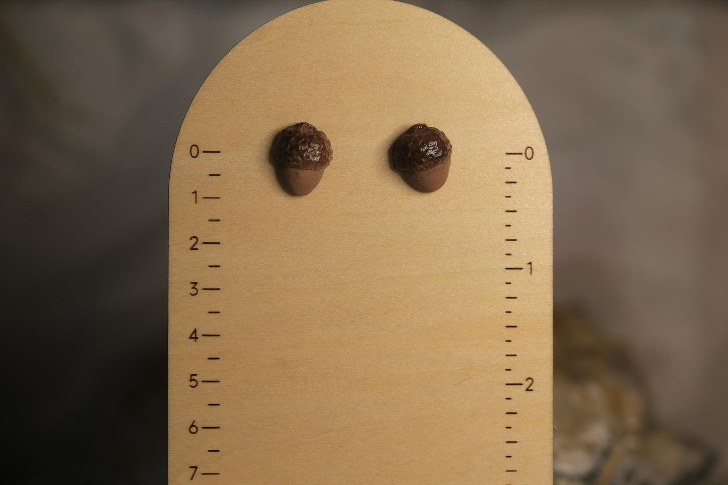 Handmade Acorn Stud Earrings