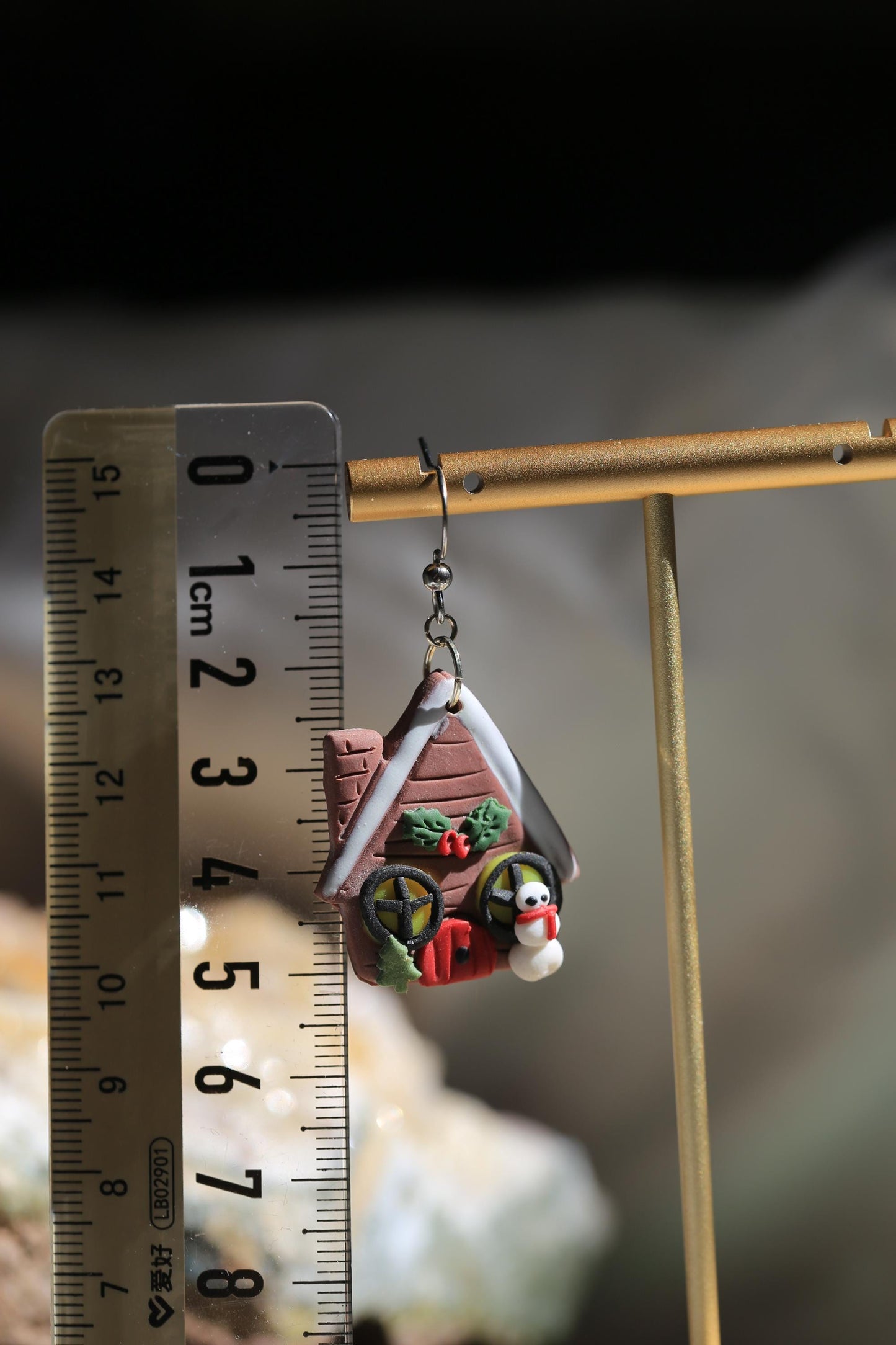 Gingerbread House Earrings
