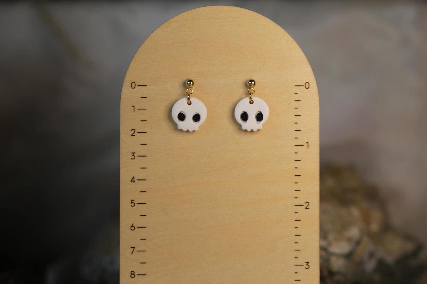 Tiny Skull Stud Earrings